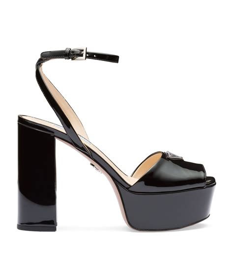 patent leather platform sandals